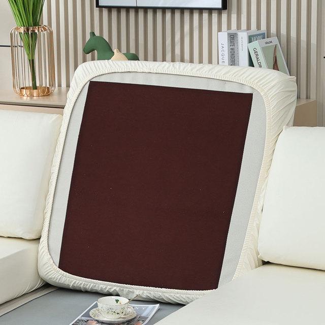 

Водонепроницаемый кожаный чехол для дивана, защита от царапин кошек, нескользящий чехол для мебели для 3-х, 4-х местного углового дивана Headrest cover S 1pc бежевый