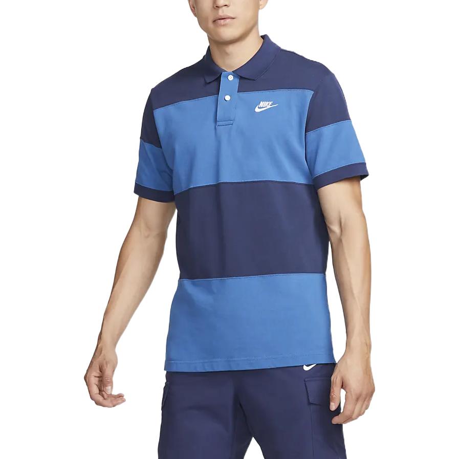 Nike Polo Shirts Men's Blue Moderate Straight Fit DM6951-410