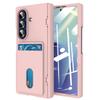 Wallet Slot Card Holder Hinge Protective Phone Case for Samsung Galaxy Z Fold 7 Fold7 5G Protector Shockproof Hard Shell Cover