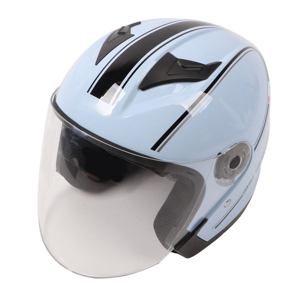 Half Motorcycle Helmet Compact Lightweight ABS Open Face Motorbike Helmet for Electric Vehicle
