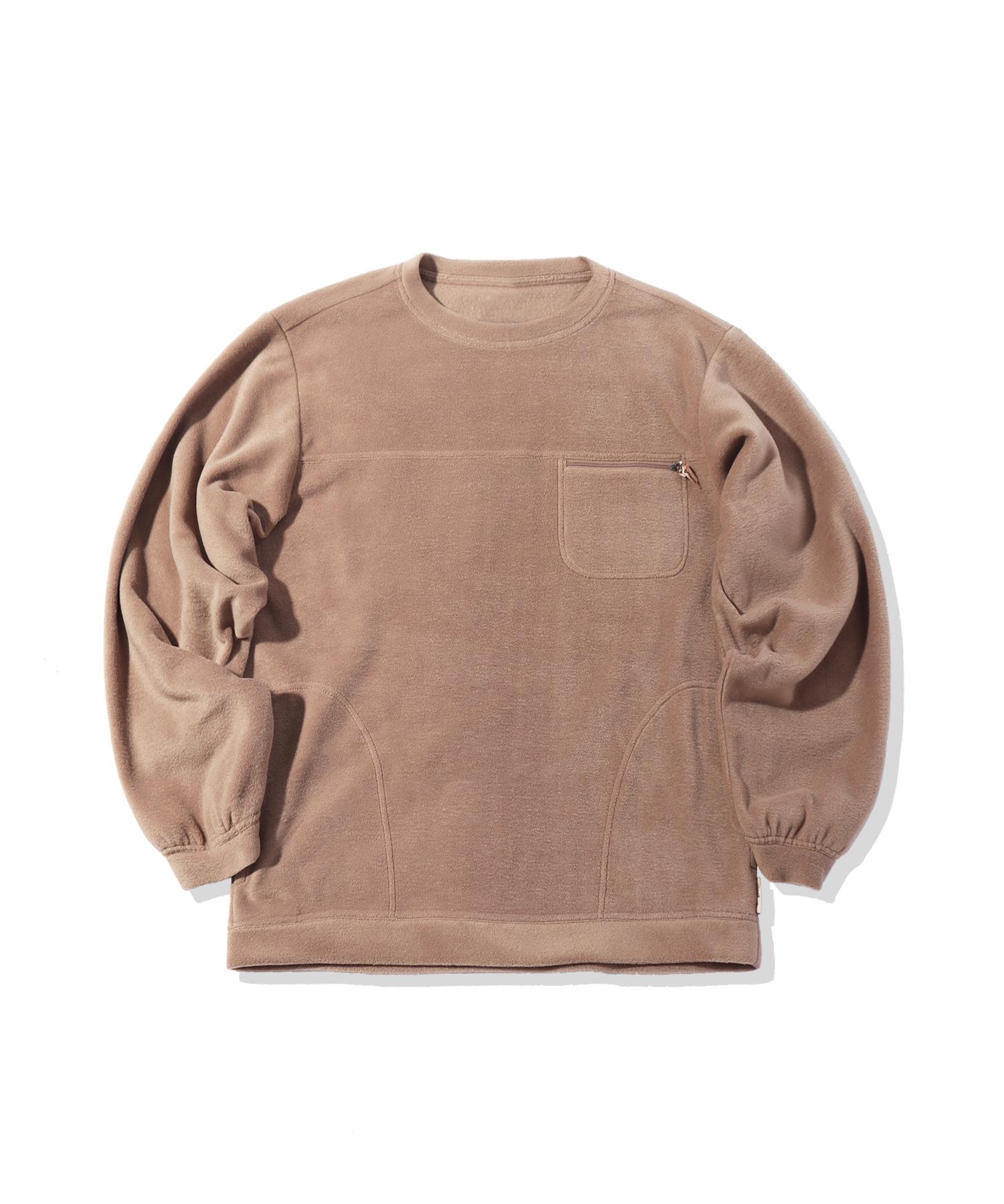 Off Grid Sherpa Oversized Pullover - Beige Beige/L