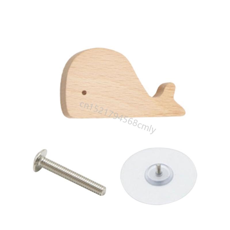Furniture Knob with Fun Animal Wooden Drawer Handle Handle 6XDE