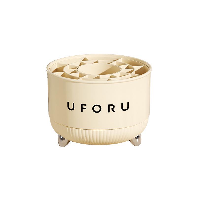 Rotating Makeup Brush & Cosmetics Organizer for Desktop or Vanity
