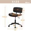 Dining Chair Rotating Home Chair Office Desk Chair Computer Compact PC Office Chair 360 Degree Swivel Seat Lifts and Lowers Does Not Damage the Floor