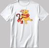 Disney Winnie the Pooh, Short Sleeve White-Black Men's / Women's T Shirt L910