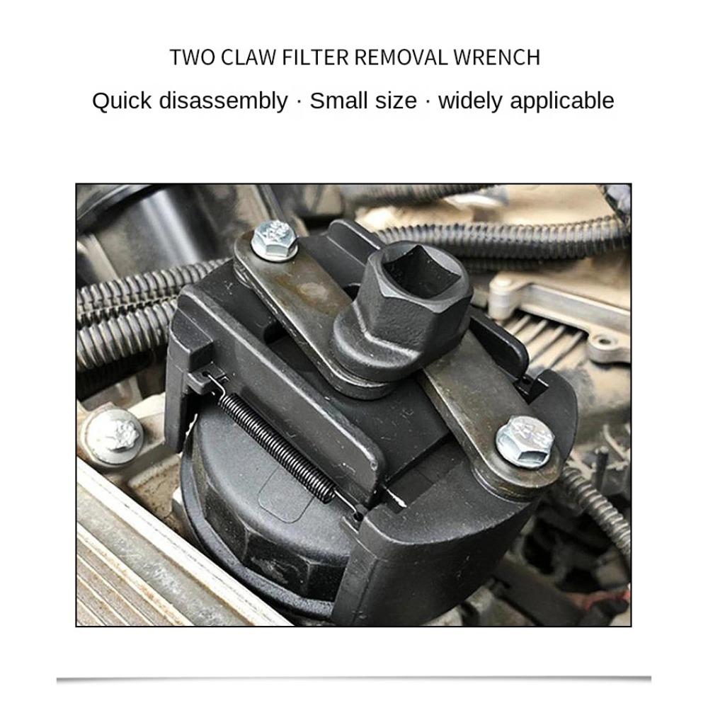 Adjustable Oil Filter Wrench 3-1/8 inch Oil Filter Removal Puller Repair Tool Fuel Filter Wrench