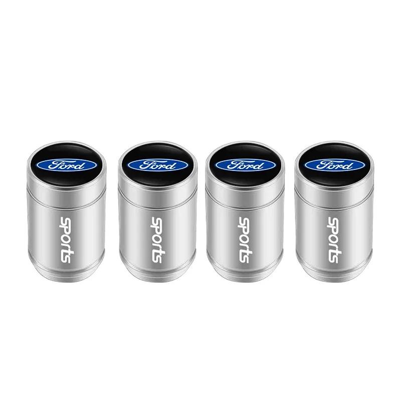

Car Sticker 2026 Ford 4Pcs Car Metal Wheel Tire Valve Air Stem Cap For Ford S MAX Ranger Focus Fiesta Mondeo Kuga Mustang Escort