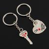 New Trendy Hot Sale One Pair Key Chain Alloy Arrow Bow Love Keyrings Keychains