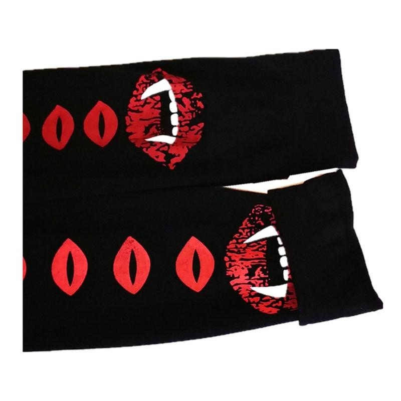 Women Halloween Party Stockings Lolita Printing Witch Cosplay Funny Cartoon Costume Long Socks Accessories Props