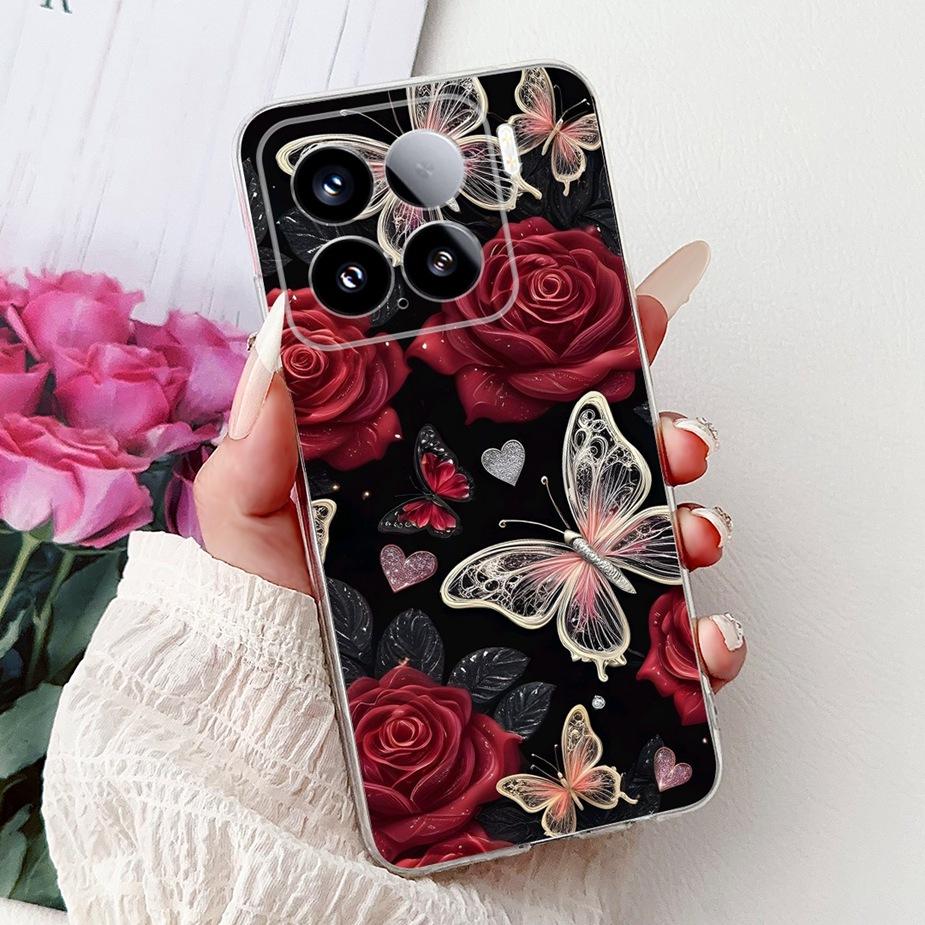 For Xiaomi Mi 15 Pro 5G Case New Fashion Painted Cover Soft Silicone Slim Phone Case For Xiaomi 15 Pro Mi15 5G Back Cover Fundas