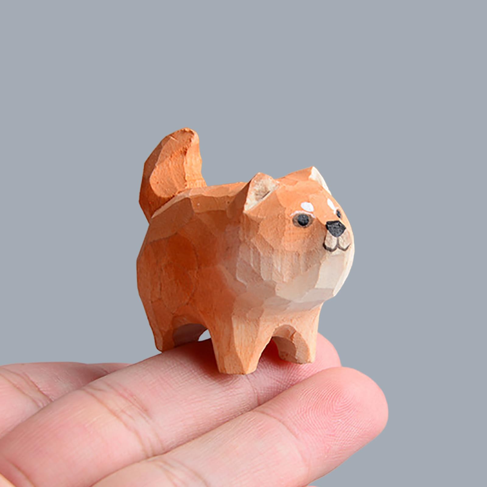 

RemeeHi Wooden Handmade Wood Scandinavian Shiba Inu Husky Wooden Goose Wooden Fox Stylish Decorative Friendship Celebration New Birthday Cute Loyal