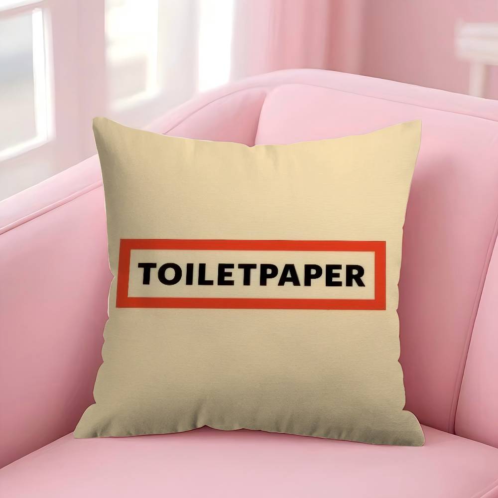 Pillow Gift Home Office Decoration Bedroom Sofa Car Cushion Cover Case 45x45 Fashion T-Toiletpaper