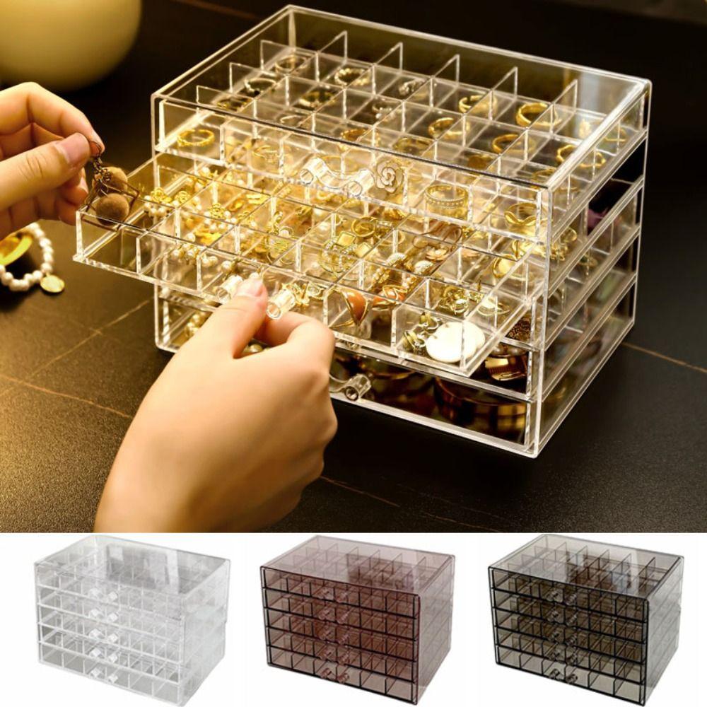Acrylic Jewelry Storage Box Drawer Style Jewelry Sorting Box Jewelry Transparent Box Bathroom