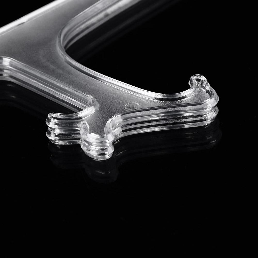 1 Stück Klarer Kunststoff Tellerständer Bilderrahmen Staffelei Halter 3"5"7"9" Transparente Hüllen Halter Haushaltsdekoration Zubehör
