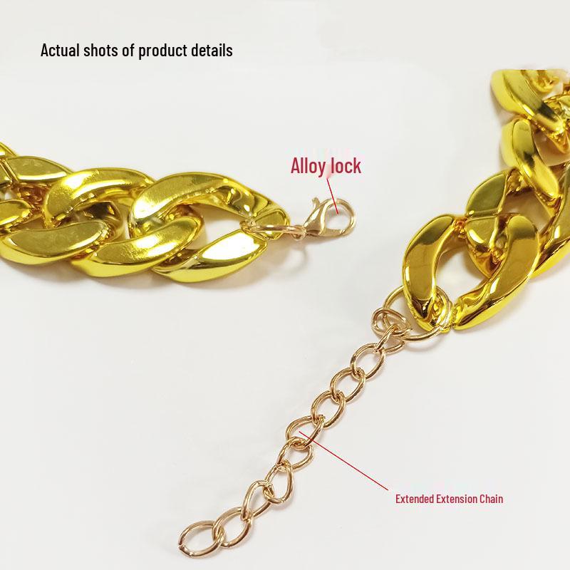 Adjustable High-End Gold Chain Necklace for Dogs and Cats