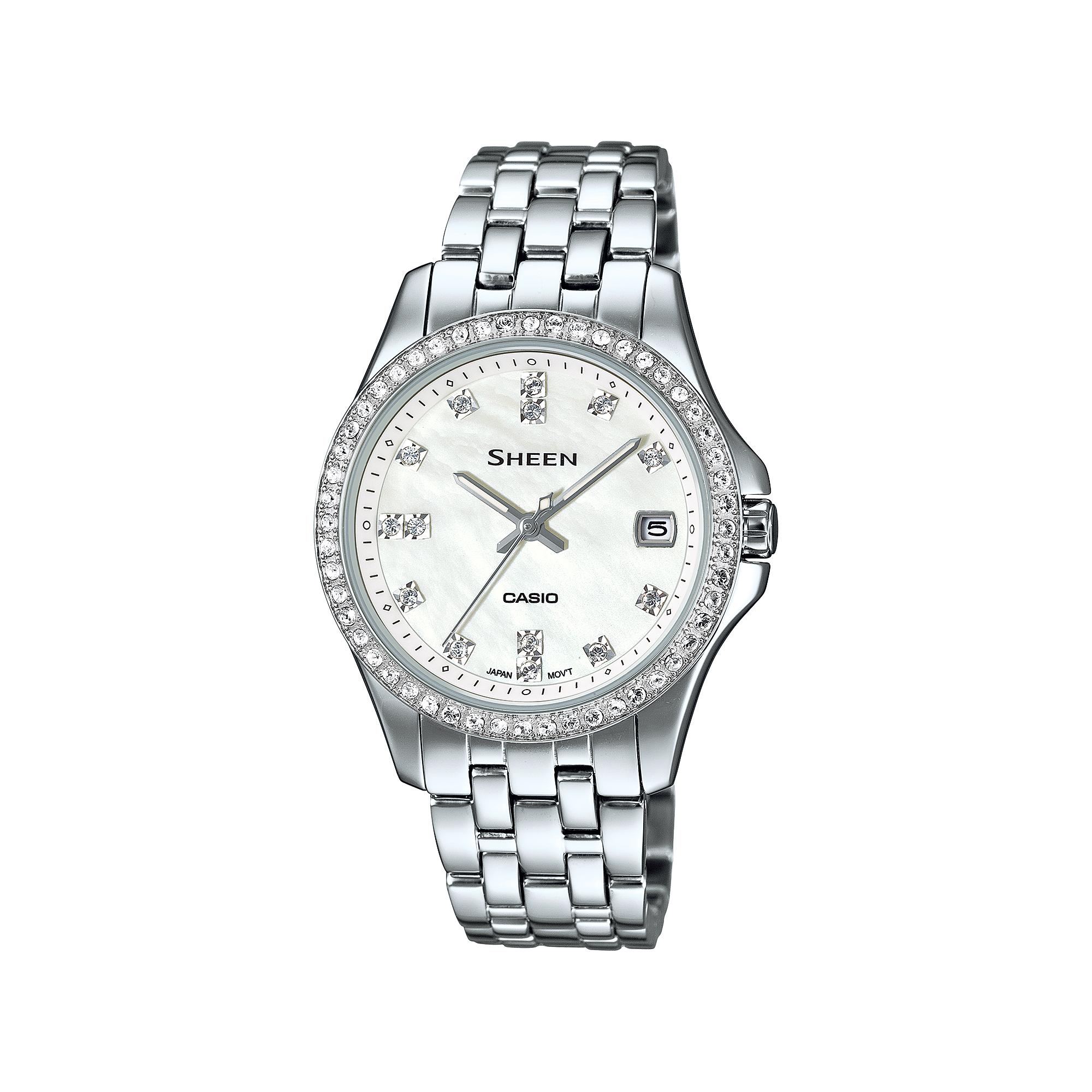 

Casio Men s Water Resistant Analog Quartz Watch SHE-4042DP-7A белый