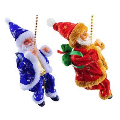 Feiertags-Thema Weihnachtsmann Kletterpuppe Einfach zu montieren Elektrische Leiter Spielzeug Anhänger Weihnachtsbaum Feiertagsparty