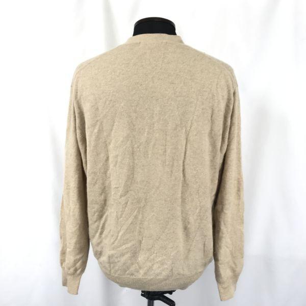 Clothing Collection 100% Cashmere Long-Sleeve Cardigan Beige Men’s L