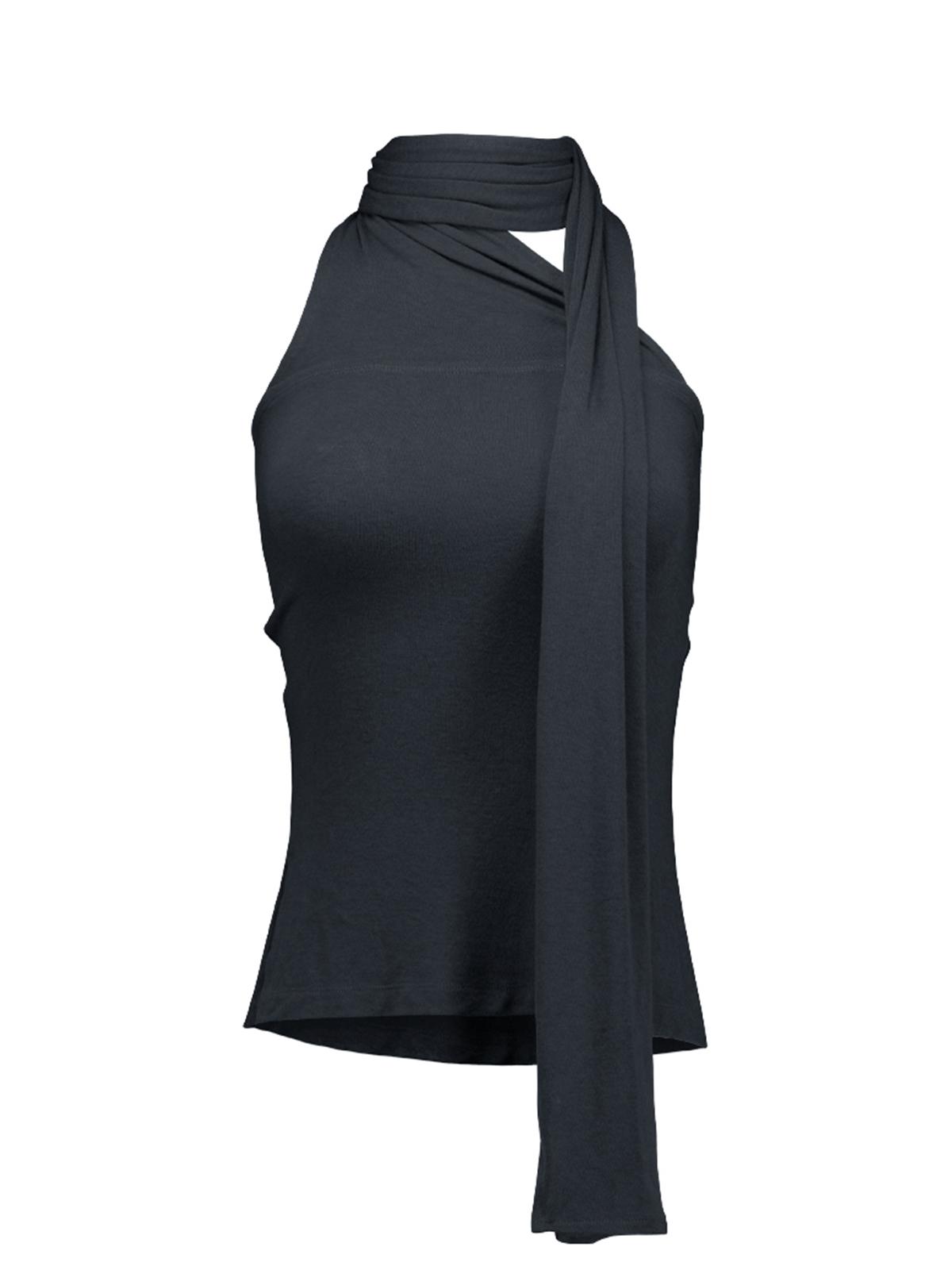 Okak Yasemin - Scarf Top (Charcoal) Charcoal