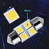42Pcs LED Car Interior Lights T10 6000K SMD LED Xenon White Interior Light Bulbs Replacement License Plate Reading Light Bulb