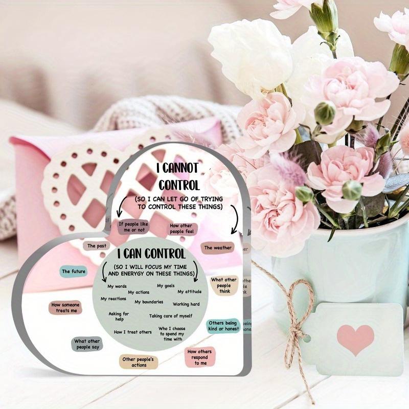 "Things I Can Control" Heart - Mental Health Decor for Therapy & Counseling Spaces
