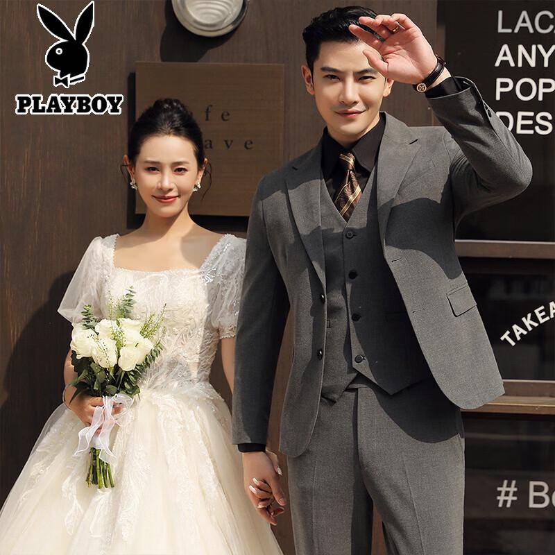 PLAYBOY Men s Slim-Fit 2-Piece Wedding & Business Suit Set S