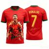 2026 New Cristiano Ronaldo Summer 3D Fashionable Breathable Football Jersey Children's T-shirt, Suitable for Daily Outdoor Wear