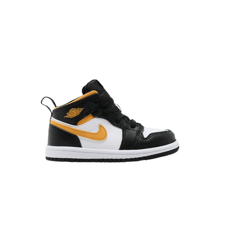 Air Jordan 1 Mid TD  Black University Gold  23.5
