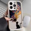 Couple Black Cat European and American Applicable Iphone16pro Mobile Phone Case Apple 15 Anti-drop 14/13promax New 12
