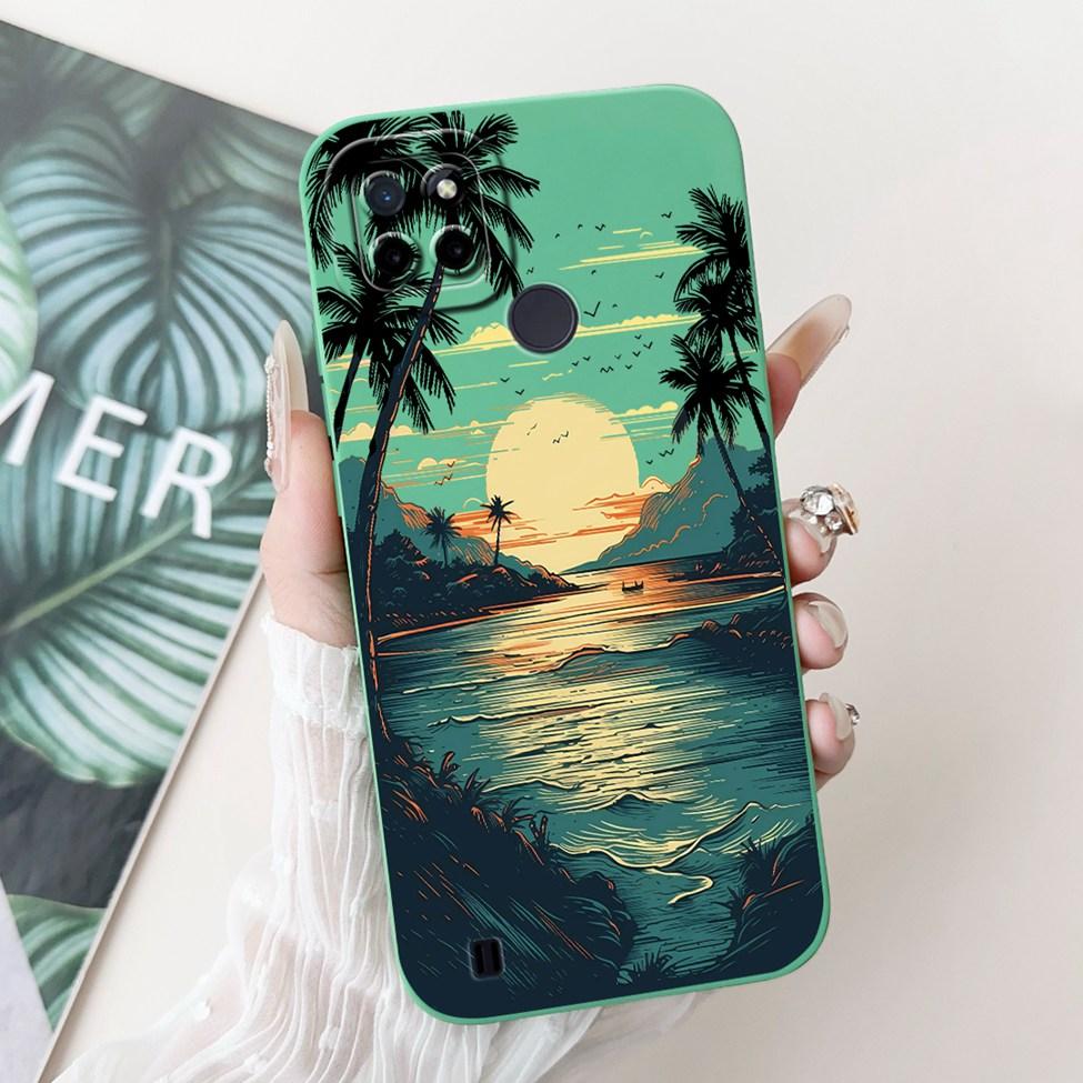 For Realme C21Y RMX3261 RMX3263 C25Y RMX3269 Cover For Realme C21Y Case Cute Cat Funny Cool Fashion Silicone Shockproof Bumper