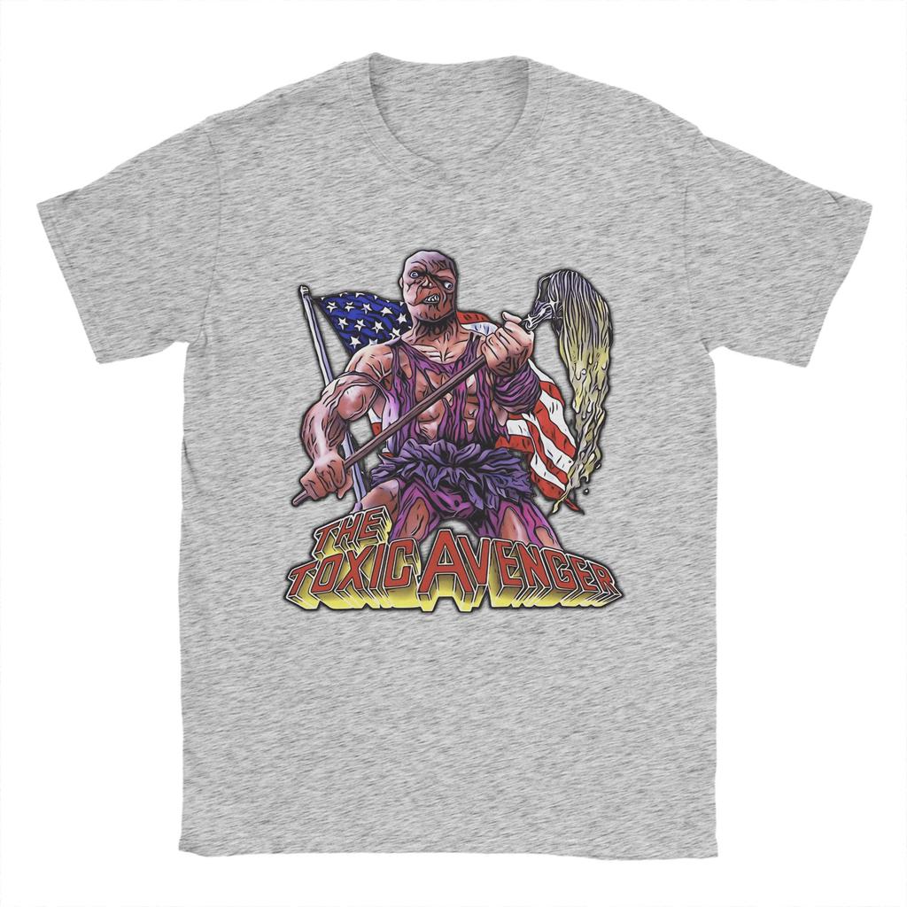 Men's T-Shirt Comedy Toxic Avenger Leisure Cotton Tee Shirt Short Sleeve T Shirt Crewneck Tops Gift