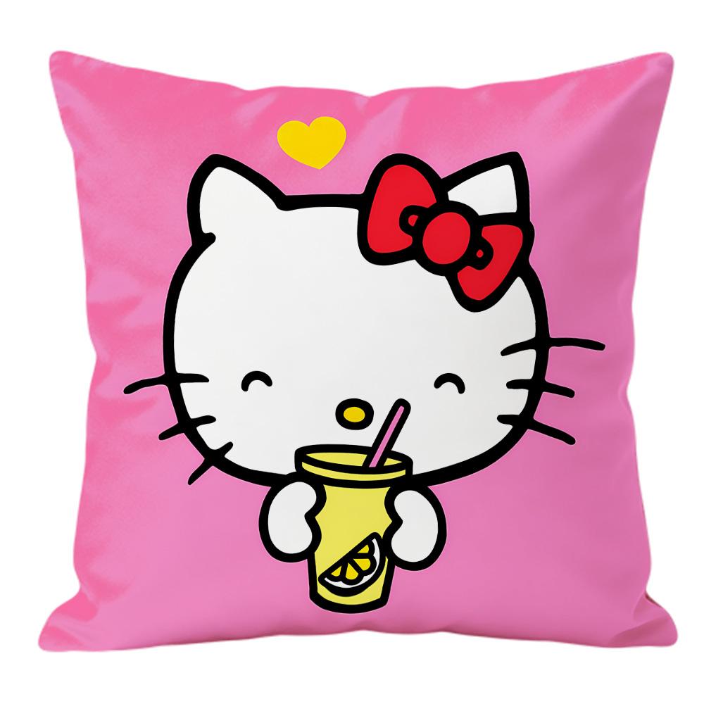 Sanrio Hello Kitty Pillow Cover Home Decoration Products Cushion Case Bed Decor Soft Plush Pillowcase Birthday Gift for Her