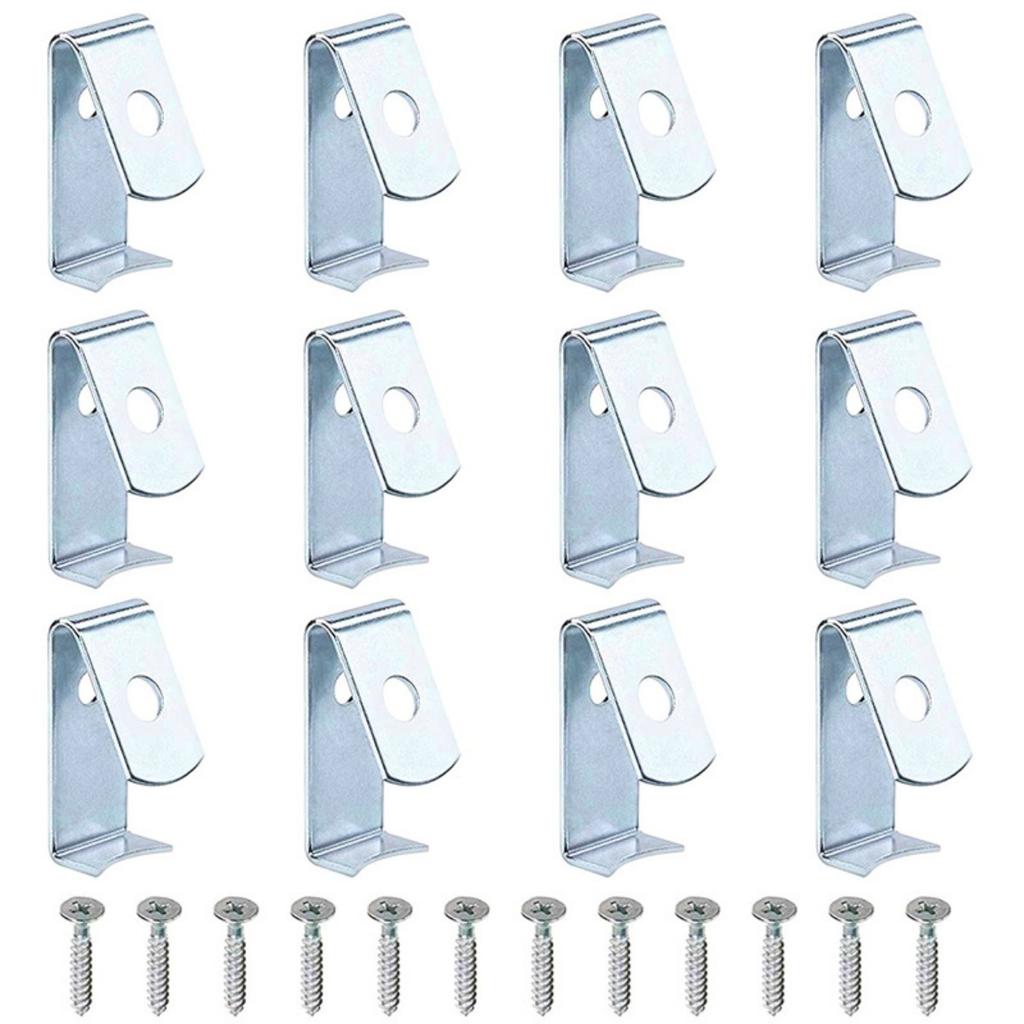 12 buc. Cleme pentru ghiveci de flori Agățătoare pentru ghiveci de teracotă Agățătoare de fier pentru ghiveci Cârlig de perete cu șuruburi Susțin ghivece de lut de perete, Agățat pe peretele copacului pentru plante de grădină exterioară