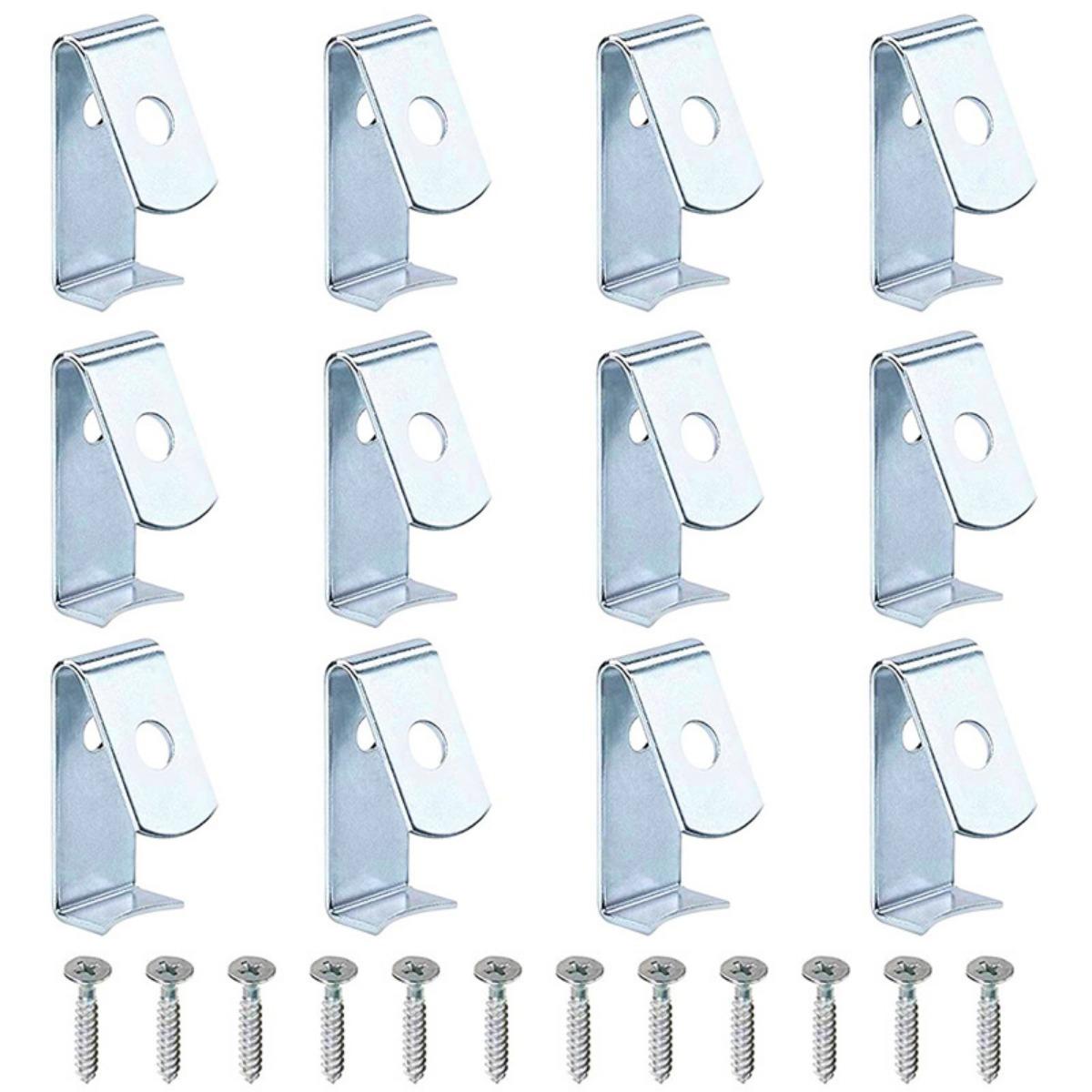 

Зажимы для цветочных горшков, вешалка для терракотовых горшков, вешалка для железных горшков, настенный крючок с винтами, настенный держатель для глиняных горшков, висящих на дереве, для уличных садовых растений, 12 шт. 12pcs