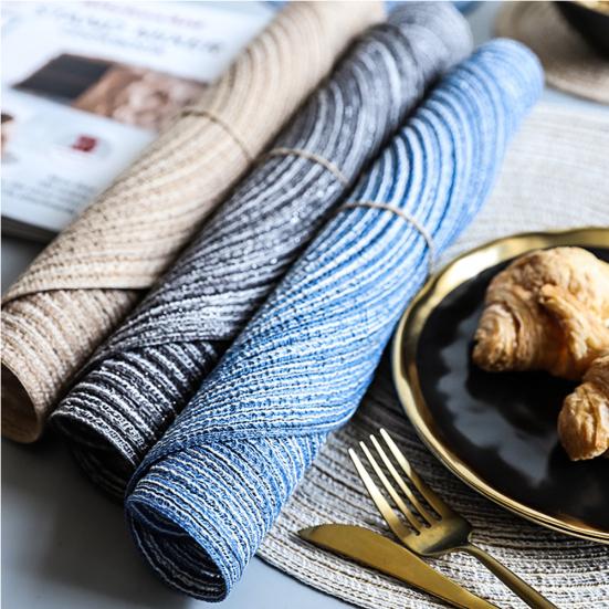 Round Cup Coasters Heat Insulated Bowl Plate Mat Non-slip Table Placemat Decor