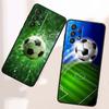 Anime Football Design Phone Case For Samsung A41 A35 A34 A33 A32 A25 A24 A23 A21s A06 A05 A04 A03 Note 10 20 Ultra 5G Black
