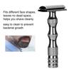 Skid Classic Men Anti Metal Handle Dual Blade Shaver Vintage Style Manual Razor Black
