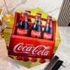Christmas Gift Halloween Theme Bear Truck Coca Cola umbrella is suitable for all seasons, including home travel and outdoor activities Y26