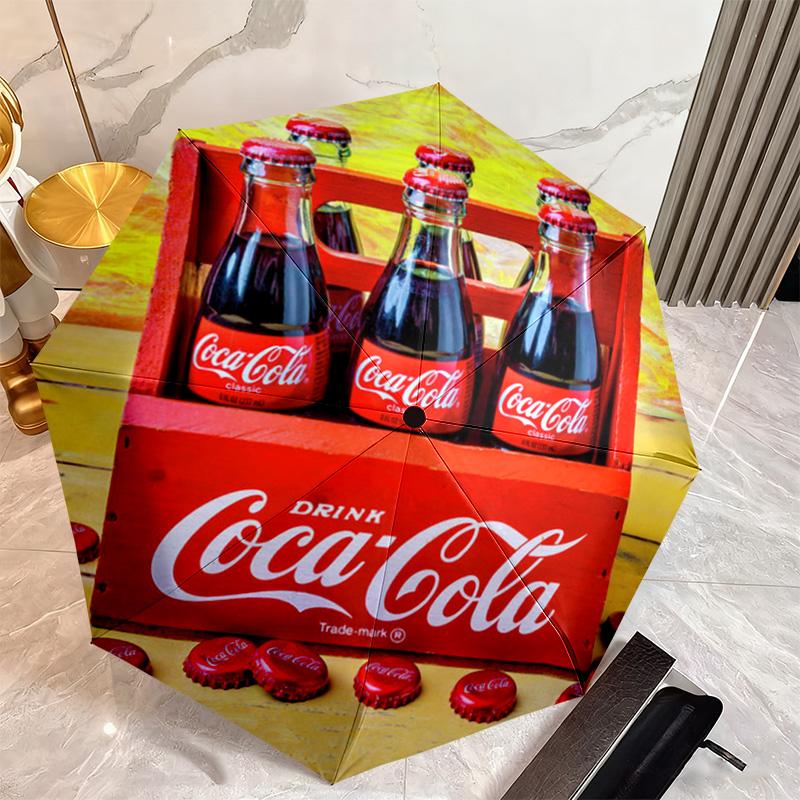 Christmas Gift Halloween Theme Bear Truck Coca Cola umbrella is suitable for all seasons, including home travel and outdoor activities Y26