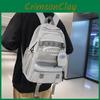 Urban Style Letter Backpack With Large Capacity For Campus And Everyday Carry