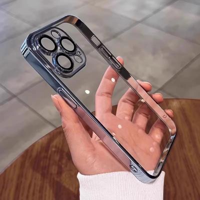 Applicable To Apple 16 Promax Mobile Phone Case IPhone 15 New 17pro Transparent 13 Electroplated Por High End Sense 12