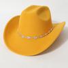 Sweet hats for men and women Party cowboy hat Unique three-dimensional diamond-shaped rhinestone accessory belt for concerts and vacations
