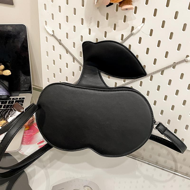 Kawaii Fashion Cherry Shape Clutch Bag Ladies Small Capacity Waterproof Red Fruit Crossbody Bags For Women Creative PU Shoulder Pouch Purse
