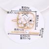 Women'S Alloy Inlaid Imitation Pearl Duck Clip Women'S Bangs Broken Hair Edge Clip Hairpin Set Hairpin Hair Accessories