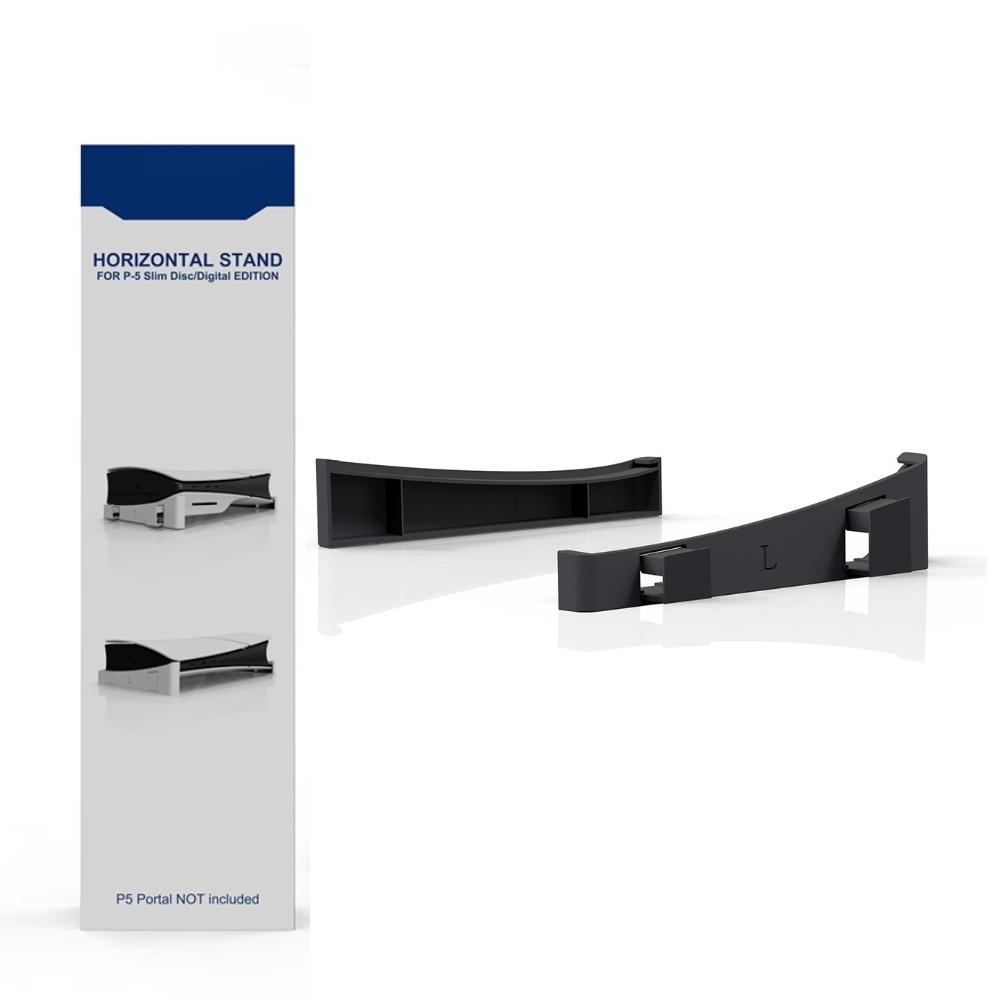 Supporto per console a parete per PS5 Slim con 2 supporti per controller, gancio per cuffie, accessorio per console PlayStation 5 Slim