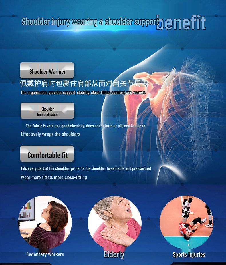 Men's Professional Double Shoulder Support for Sports and Fitness