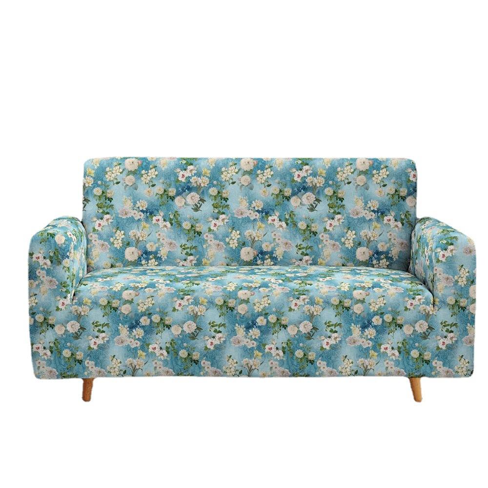 Flower Dustproof And Non-Slip Elastic Sofa Cover Pad Universal All-Inclusive Supply Multi-Color Magic Cover