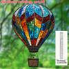 Stained Glass Style Hot Air Balloon Suncatcher 2D Acrylic Window Hanging Ornament for Home Garden Wall Window Decor