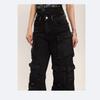 Women's Baggy Cargo Pants Y2K Clothing Multi-Pocket Relaxed Fit Jeans Fairy Grunge Clothes Alt Emo Streetwear