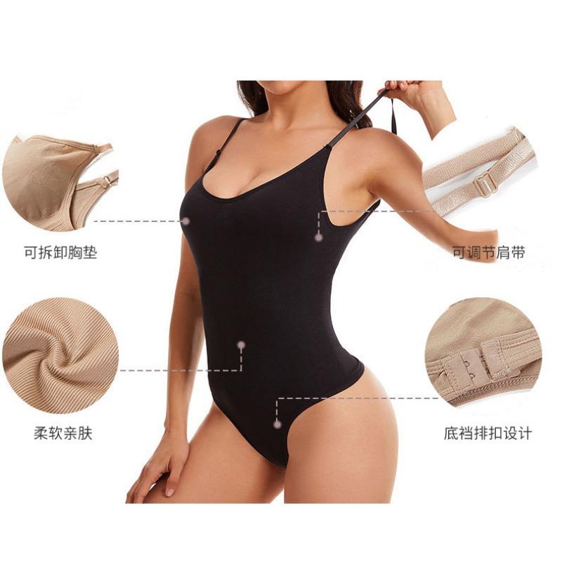 Women Sexy Back Shaping Tummy Control Thong One Piece Bodysuit Shapewear